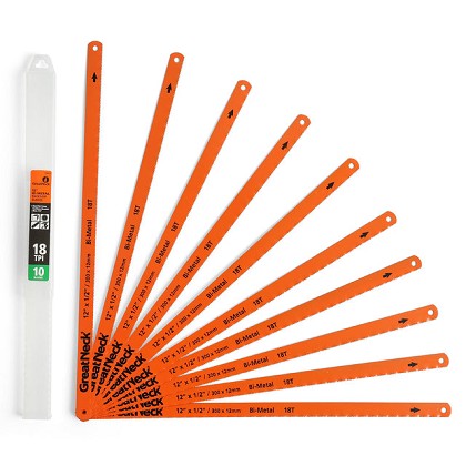 GreatNeck 74013 | Metal Hacksaw Set 12