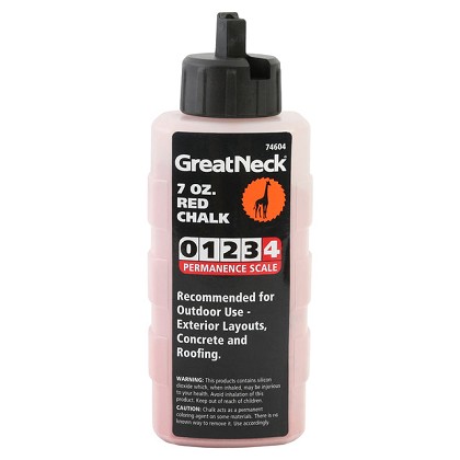 GreatNeck 74604 | Red Chalk - 7 Oz