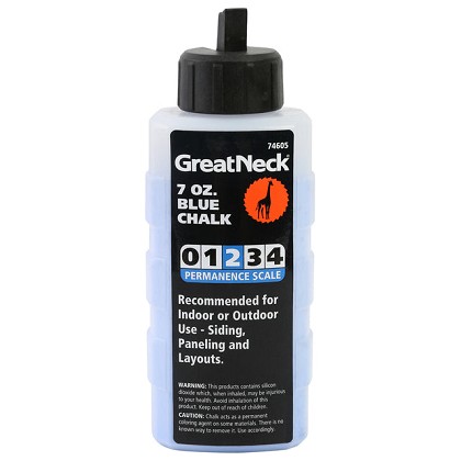 GreatNeck 74605 | Blue Chalk - 7 Oz