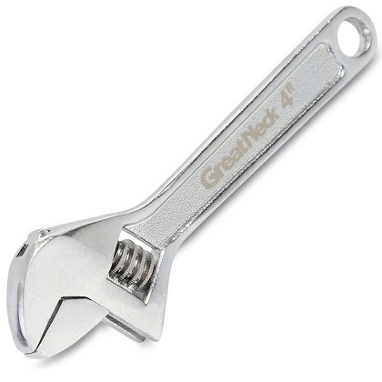 GreatNeck AW4C | Adjustable Wrench, 4 Inch