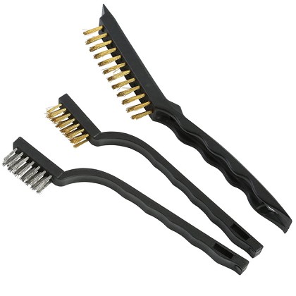 GreatNeck BS3W | Wire Brush Set, 3 Piece