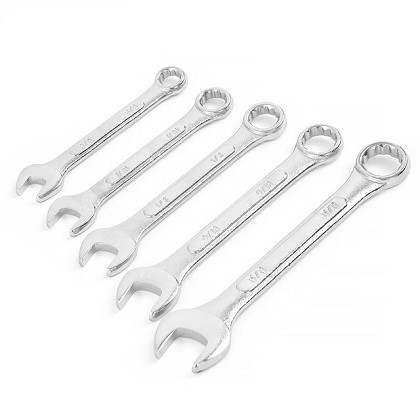GreatNeck COW5C | SAE Combination Wrench Set, 5-Piece