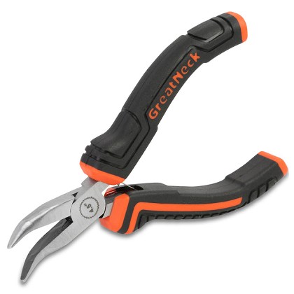 GreatNeck HBN4C | Bent Nose Hobby Pliers, 4-1/2 Inch