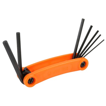 GreatNeck HEK7M | Folding Hex Key Set, 7 Piece Metric