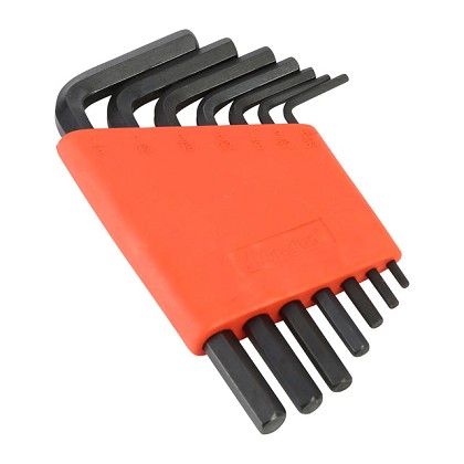 GreatNeck HK7A | Hex Key Set, 7 Piece SAE with Holder