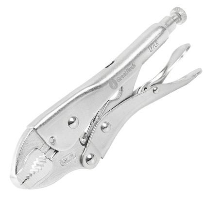 GreatNeck LP7CR | 7 Inch Curved Jaw Locking Pliers