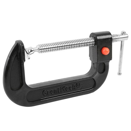 GreatNeck QRCC4 | Quick Release C-Clamp, 4 Inch