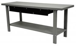 Homak GW00550160 | 79 Inch Steel Workbench with 3 Drawers