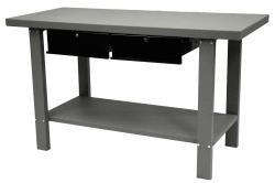 Homak GW00550170 | 59 Inch Steel Workbench with 2 Drawers