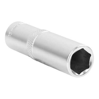 OEM Tools 22445 | 1/2 Inch Drive 6 Point Deep Wall Socket, 15 mm