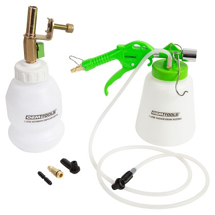 OEM Tools 22505 | 1 Liter Pneumatic Brake Bleeder with Refill Bottle
