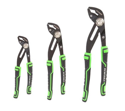 OEM Tools 22646 | 3 Piece Quick Adjust Groove Joint Plier Kit