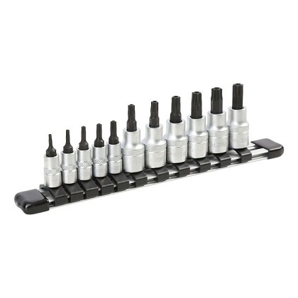 OEM Tools 22972 | 11 Piece Tamper Proof Star Socket Bit Set