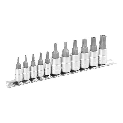 OEM Tools 22973 | 11 Piece Tamper-Proof Star Plus Bit Socket Set