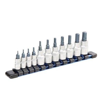OEM Tools 22984 | 12 Piece Hex Bit Socket Set, SAE