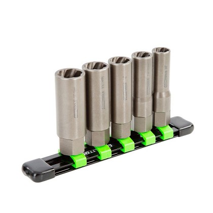 OEM Tools 22993 | 5 Piece Spiral Type Deep Extractor Set on Aluminum Rail
