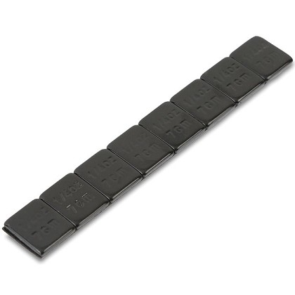 OEM Tools 23216 | 0.25 Oz. Black Steel Adhesive Wheel Weights, 30 Strips of 8, 240 Pieces per Box
