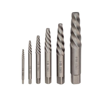 OEM Tools 24374 | 6 Piece Spiral Flute Screw Extractor Set