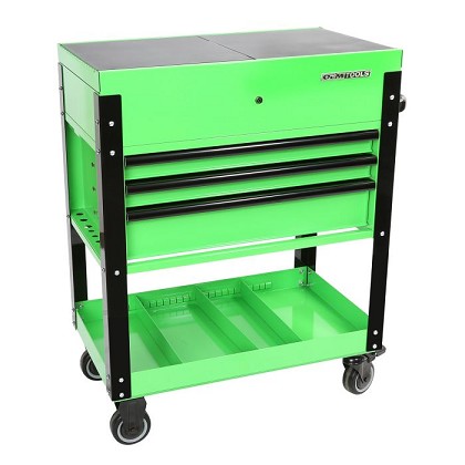 OEM Tools 24731 | 3 Drawer Slide Top Tool Cart - Green