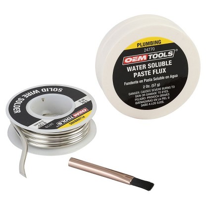 OEM Tools 24770 | Plumbing Solder and Flux Kit