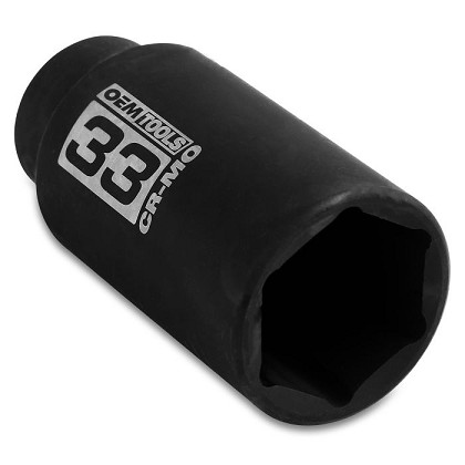 OEM Tools 25152 | 1/2 Inch Drive Axle Nut Socket, 33 mm
