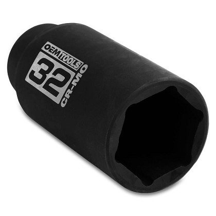 OEM Tools 25204 | 1/2 Inch Drive Axle Nut Socket, 32 mm