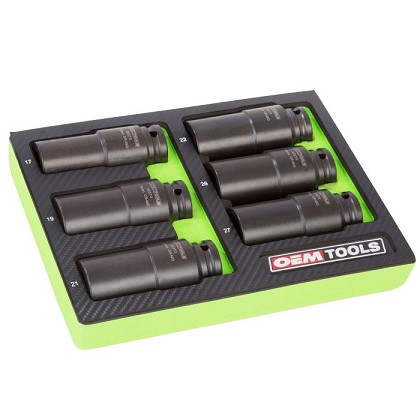 OEM Tools 25276 | 6 Piece Crank Bolt Socket Set