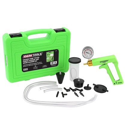 OEM Tools 37070 | Vacuum Pump Tester, Power Steering and Brake Bleeder Kit