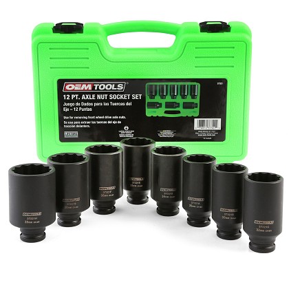 OEM Tools 37321 | 12 Point Axle Nut Socket Set