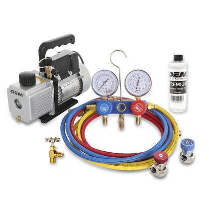 OEM Tools 68950 | Starter A/C Vacuum Pump Kit - R134a