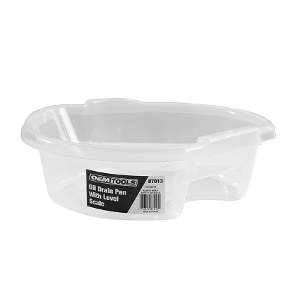 OEM Tools 87013 | 4.5L Oil Drain Pan Clear with Level Scale