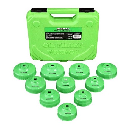 OEM Tools 87151 | 10-Piece Oil Filter Wrench Set