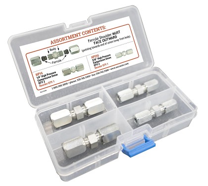 S.U.R. and R HP200 | High Pressure Compression Union Assortment