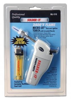 Solder-It MJ310 | Micro-Jet Torch with Extended Nozzle & Refillable Fuel Cell