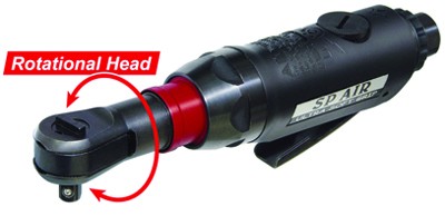 Sp Air ASP-7770 | Mini Ratchet with Rotating Head 1/4