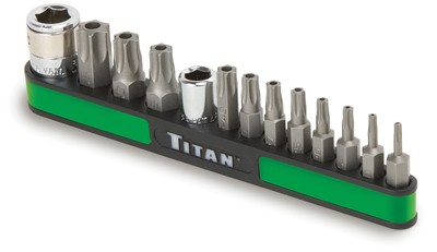 Titan Tools 16113 | 13pc. Tamper Resistant Star Bit Set