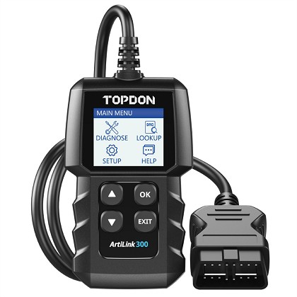 Topdon TOPAL300 | ArtiLink300 Code Reader - O2 Sensor Test & Freeze Frame Data