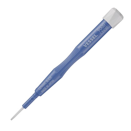 Vessel Tools 9000ES1330 | Precision Ceramic Adjuster No.9000E, Slotted 1.3 x 30 mm