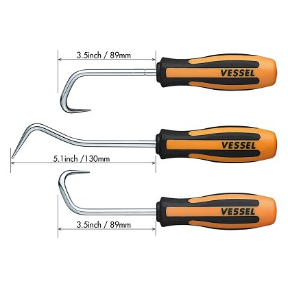 Vessel Tools 970HR3PB | Megadora Hose Remover Set, 3 Piece