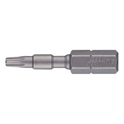 Vessel Tools B33MMBCT1533HRBP1 | Insert Bit 1/4 Inch Hex, T15 x 33H Replacement Bit for MMBC