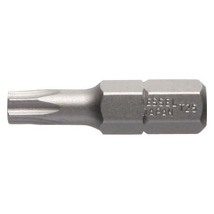 Vessel Tools B33T25254HP1 | Insert Bit 1/4 Inch Hex, T25 x 25.4H