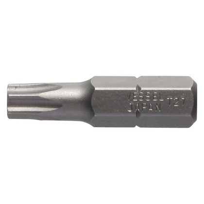 Vessel Tools B33T27254HP1 | Insert Bit 1/4 Inch Hex, T27 x 25.4H