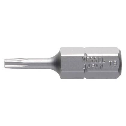 Vessel Tools B33T8254HP1 | Insert Bit 1/4 Inch Hex, T8 x 25.4H