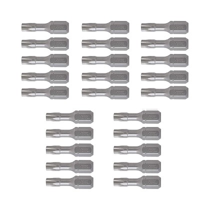 Vessel Tools NTTX25254P25K | Neck Torsion Power Bits, T25 x 25.4 mm, Bulk Pack, 25 Piece