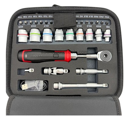 Vessel Tools USA 400ER3-1M | Electric Slim Ratchet Kit