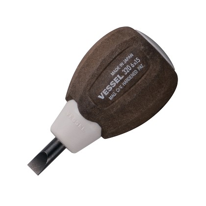 Vessel Tools Usa 320S615 | WOOD-COMPO Stubby Screwdriver No.320 -6x15