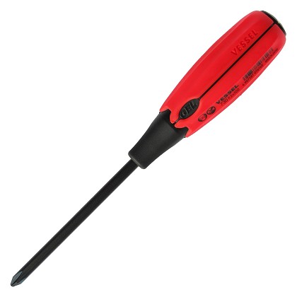 Vessel Tools Usa 730P2100 | SUPER CUSHION Tang-Thru Screwdriver No.730 +2x100