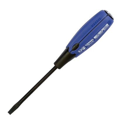 Vessel Tools Usa 730S6100 | SUPER CUSHION Tang-Thru Screwdriver No.730 -6x100