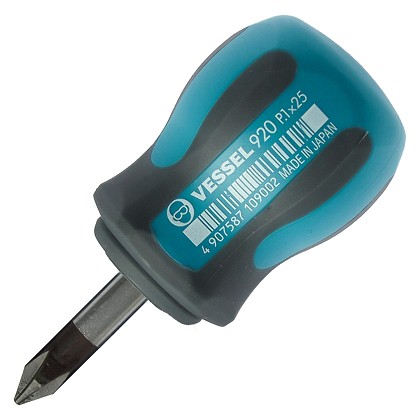 Vessel Tools Usa 920P125 | MEGADORA Stubby Screwdriver No.920 +1x25
