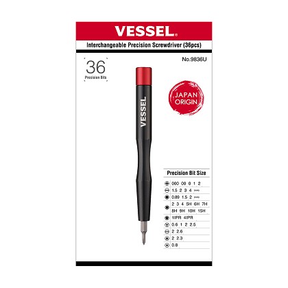 Vessel Tools Usa 9836U | PRECISION SCREWDRIVER 36PCS BIT SET